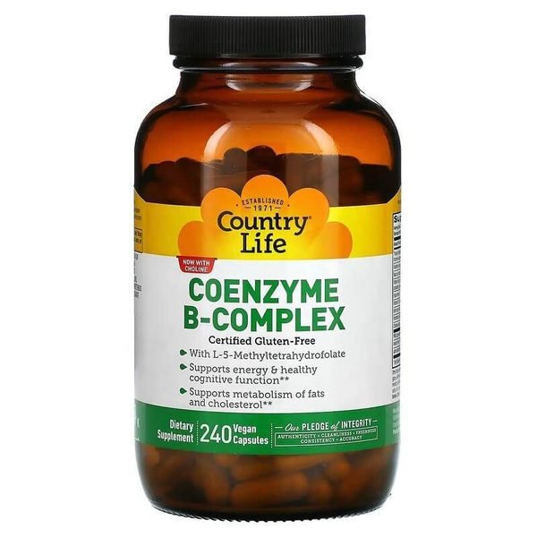 Country Life B-Complex Vitamins: 240 Vegetarian Capsules