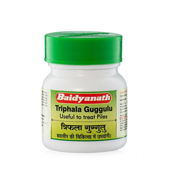 Baidyanath Triphala Guggulu Tablets (1200mg, 40 Tablets)