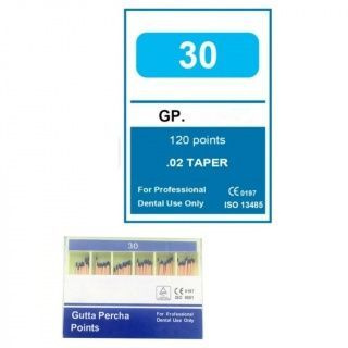 NeoHealth #30 Size 0.02 Taper Guttaspercha Points (120/Pack)