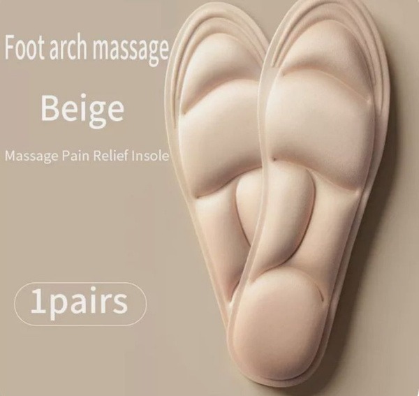 Orthotic Insoles: Soft, Breathable, Shock-Absorbing, Blister Prevention (Sizes 35-39)