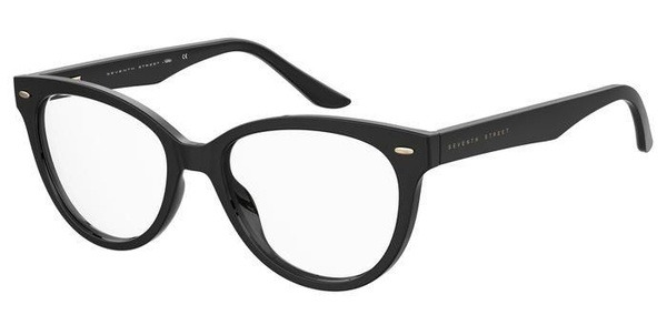 Black Cat Eye Acetate Women's Eyeglasses Frames - 7Th Street 7A 579 807