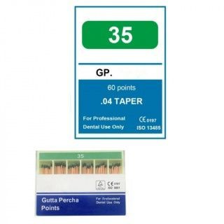 NeoHealth #35 Size 0.04 Taper Gutta-Percha Points (60/pack)