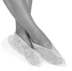 Novatex Spunbond Disposable Shoe Covers (100 Pack, White)