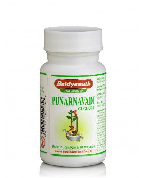 Punarnavadi Guggulu 80 Tablets: Urinary Tract Health Support