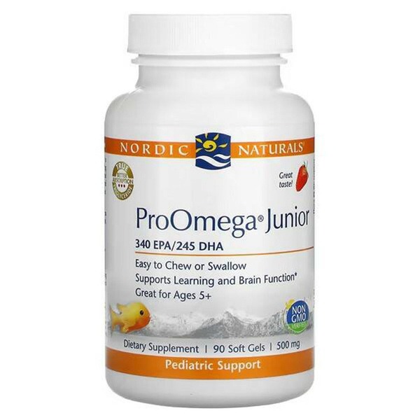 Nordic Naturals ProOmega Junior Strawberry Gummies: 340mg, 90 Count