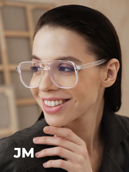 Aviator Computer Glasses: Stylish & Clear - JewelryMeverly
