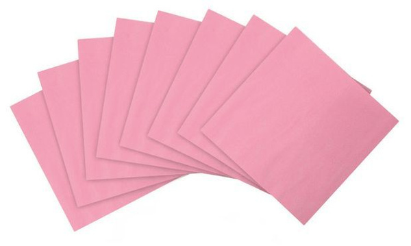100 Pink Lint-Free Wipes (20x20cm)