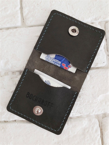 Bocharoff Leather Condom Case: Handmade & Genuine