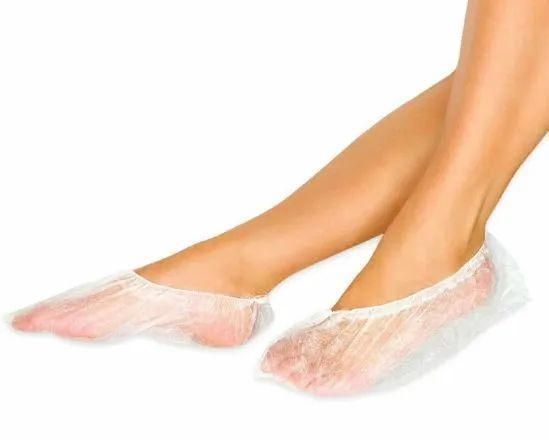 White Disposable Shoe Covers (50 Pack) - Spunbond Non-Woven