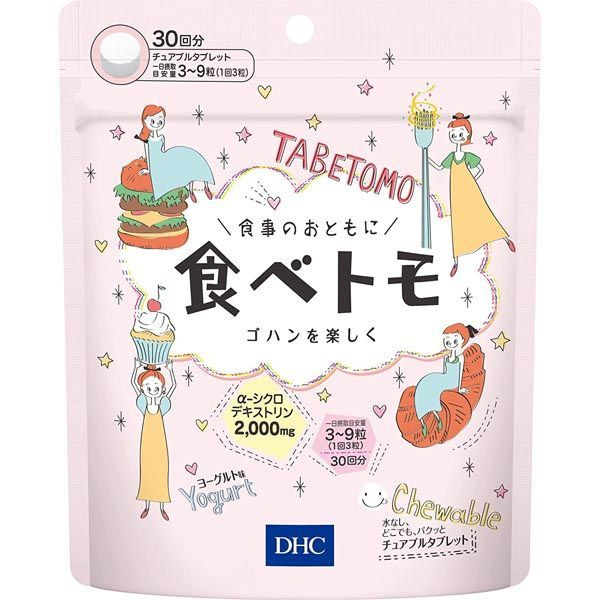 DHC Tabetomo Japanese Yogurt Flavor Calorie Blocker (90ct, 30-Day Supply)