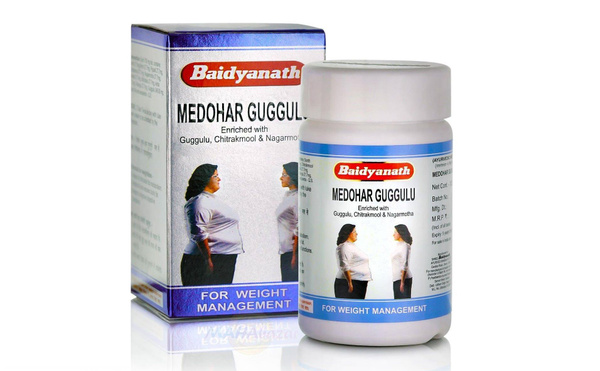 Baidyanath Medohar Guggulu: 120 Tablets for Weight Loss & Cholesterol Support