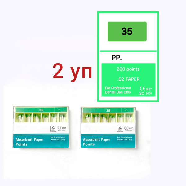 NeoHealth Endo Paper Points: 0.2-35, 240 Count (2 Packs)