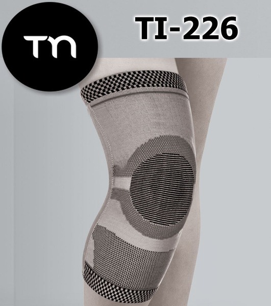 Knee Brace with Silicone Ring & Stabilizing Ribs - TI-226