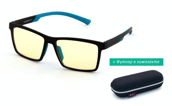 SPG TEAMMATE X Gaming Glasses for Teens: Slim Frame with EVA Case