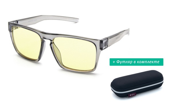 SPG EGOISTE Smoke Gamer Glasses with EVA Case
