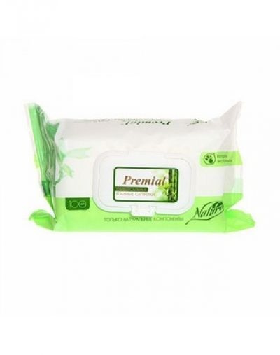 Premial Natural Bamboo Extract Wet Wipes (100 Count)
