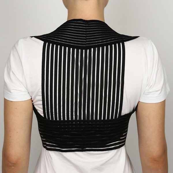 Posture Corrector Support Brace: 75% Neoprene, 25% Nylon