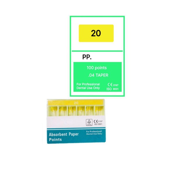 NeoHealth Paper Points: ISO 0.04, Size 20, 100/Pack
