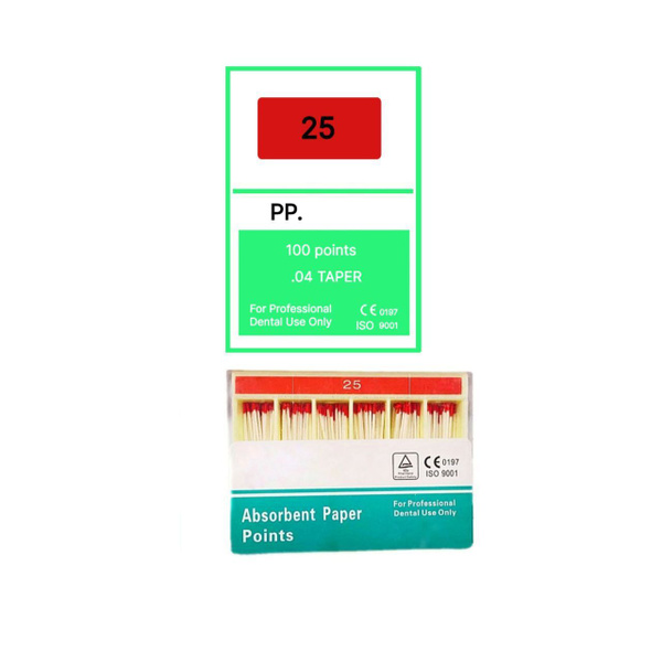 NeoHealth Paper Points: #25, 0.04 Taper, 100/Pack