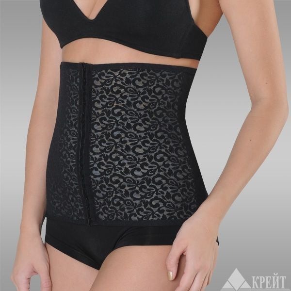 Compression Corset #7, Black & Beige