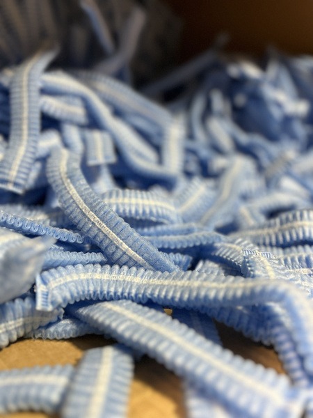 Disposable Blue Spunbond Salon Caps (50 Pack)