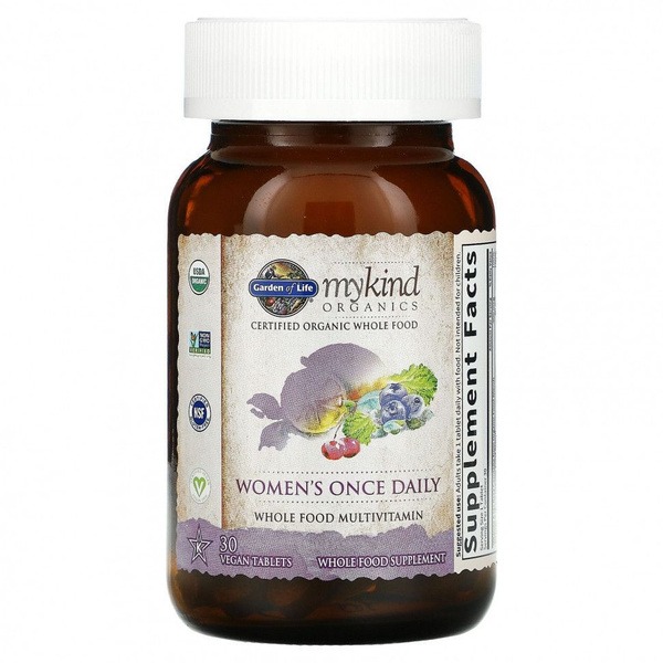 MyKind Organics Women's Multivitamin Vegan Tablets (30 Count)