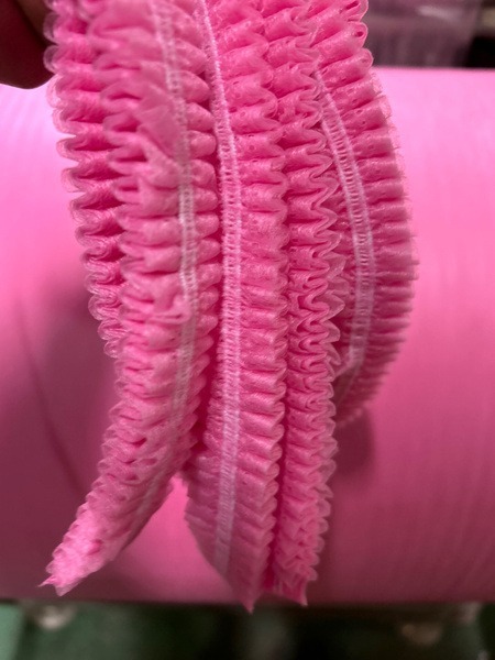 Disposable Pink Charlotte Clip Medical Caps (100 Pack)