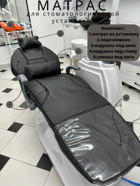 Dental Chair Mattress: 40x193cm, Springless