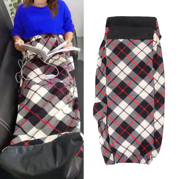 USB Heated Blanket with 3 Heat Levels - Soft Plush Electric Throw for Hands, Feet, Knees - Portable & Lightweight