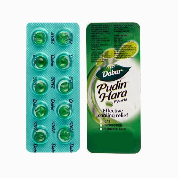 Dabur Pudin Hara Pearls: 10 Capsules for Fast Relief