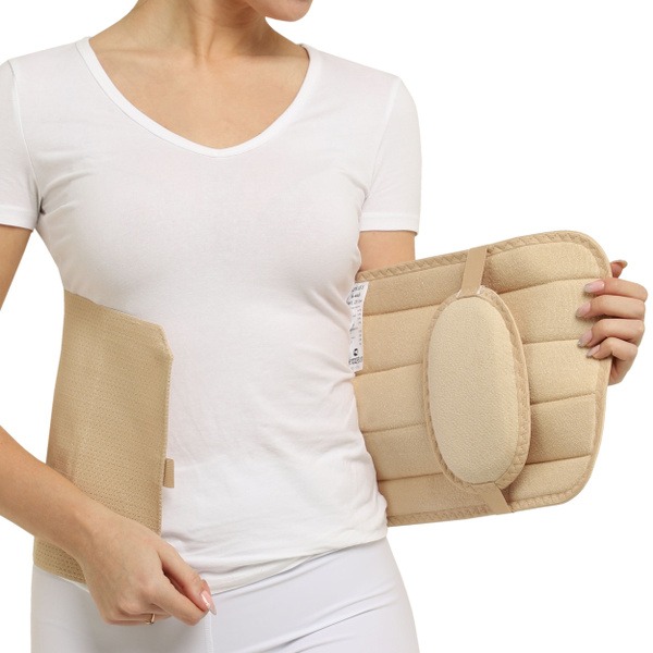 Krait B-445 Umbilical Hernia Belt (25cm, Size 5, 100-120cm Waist)
