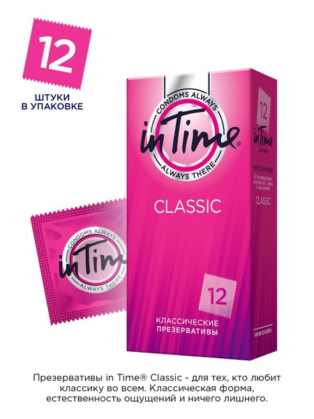 InTime Classic Latex Condoms (12 Pack)