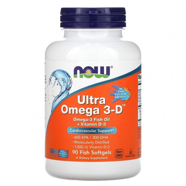 NOW Ultra Omega 3-D 1400 mg Capsules