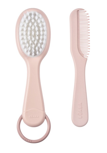 Beaba 2-in-1 Baby Hairbrush & Comb Set: Newborn & Toddler