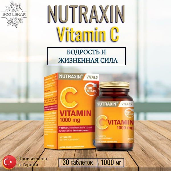Nutraxin Vitamin C 1000mg Tablets (30 Count)