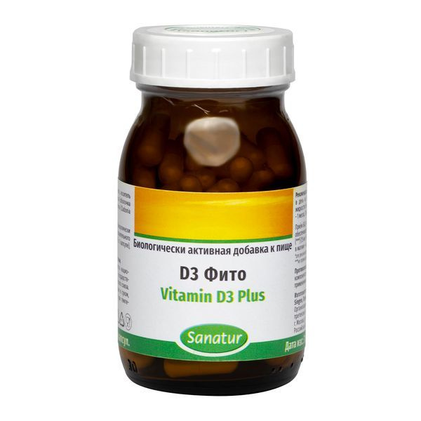 Sanatur D3 Phyto Capsules 770mg - 90 Count (Dietary Supplement)