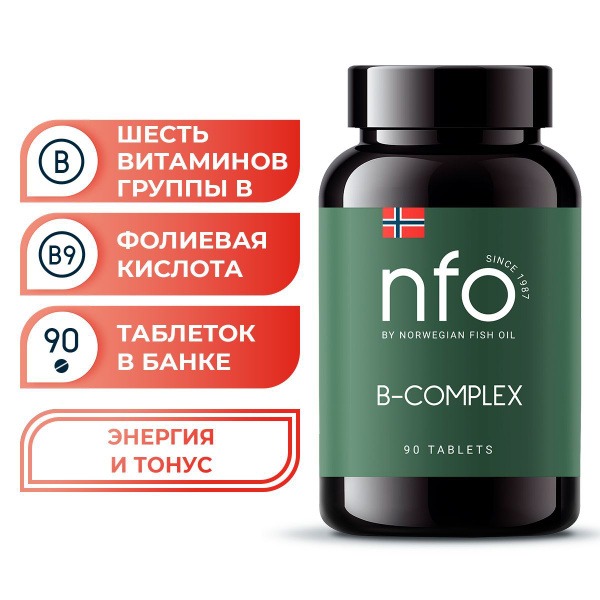 Norway's B Complex Vitamins (90 x 500mg Tablets)