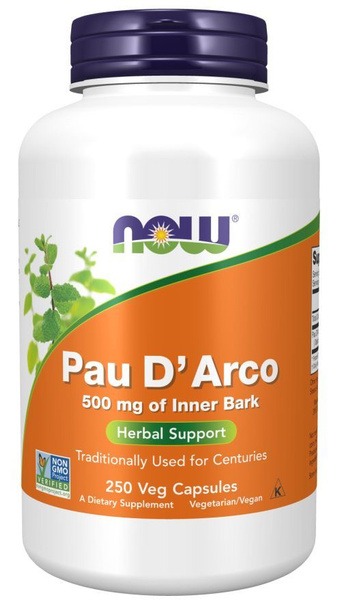 Pau D'Arco 500mg: 250 Vegan Capsules - Antibacterial Supplement