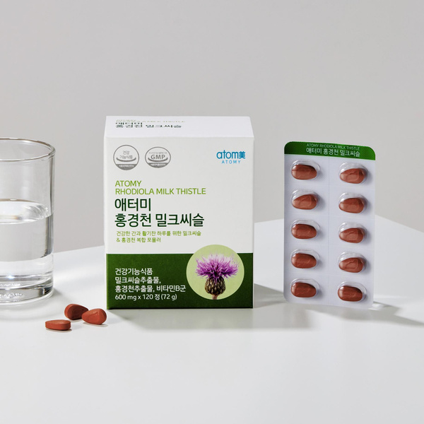 Atomy Milk Thistle & Rhodiola Rosea Supplement (120 Capsules)