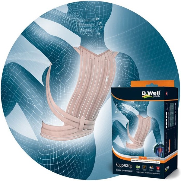 B.WELL Posture Corrector for Adults (W-131/L)