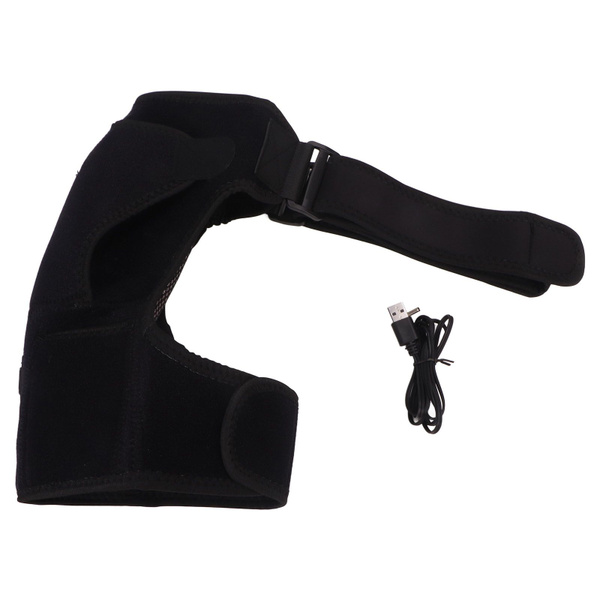 Heated Shoulder Brace: 3-Heat Settings, Pain Relief, Adjustable & Universal