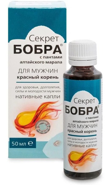 Altai Maral Antler & Beaver Extract: 50ml Drops for Men's Health