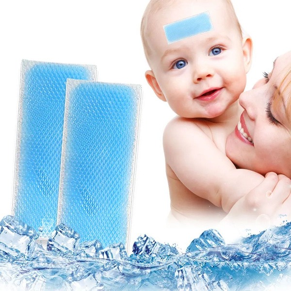 Cooling Hydrogel Patches for Fever & Pain Relief (3 Packs - 6 Patches)