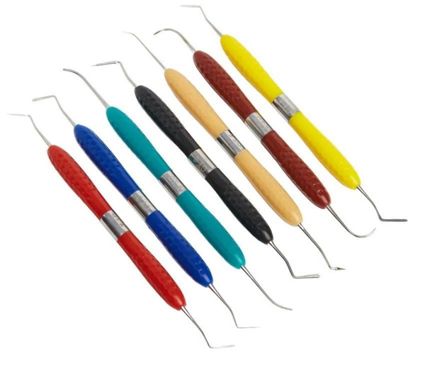 Ergonomic Double-Sided Dental Filling Instruments with Silicone Handles