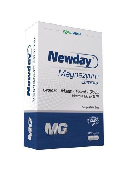 Newday Magnesium Citrate Complex with Vitamin B6 for Muscle, Heart & Stress Support