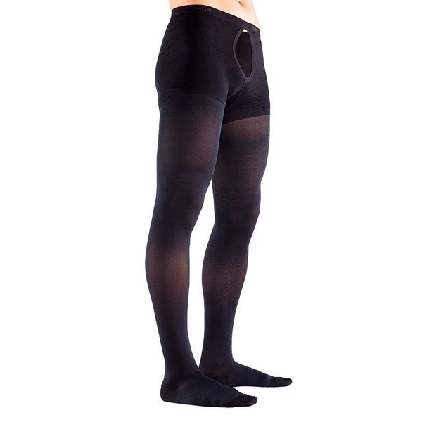 Black Compression Stockings, 15-20 mmHg, 1 Pair