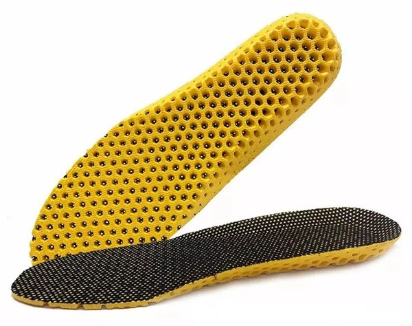 Sports Insoles Shock-Absorbing Breathable for Sneakers and Trainers, Universal Size 40-46, 1 Pair