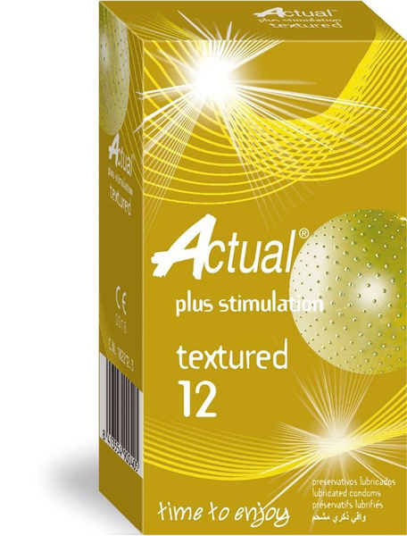 ACTUAL 12U Textured Latex Condoms (12 Pack)