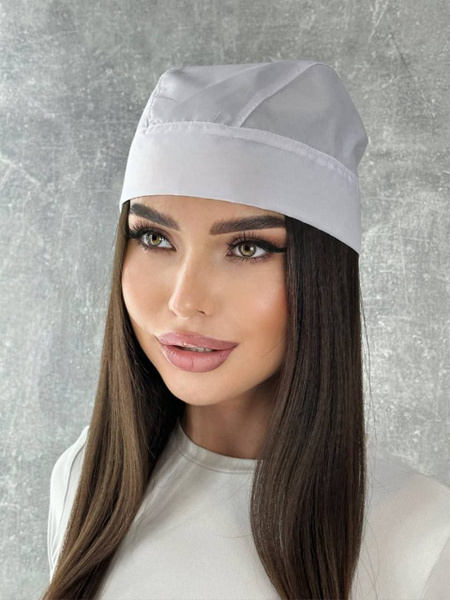 Unisex Medical Bouffant Cap - Breathable Cotton Blend, Adjustable Tie Back