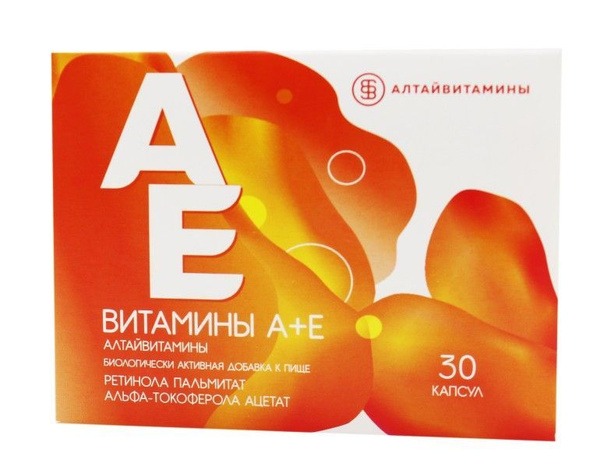 Altai Vitamins A&E: 30 Capsules, 0.2g Each